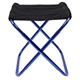 LiliChan Folding Camping Stuhl - Ultralight Portable Stuhl Outdoor Stuhl Moon Stuhl mit Tragetasche (Blau)