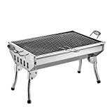 LINGHOU BBQ Portable BBQ Holzkohle Grill Barbecue Picknick Grill Für Camping Outdoor Garten Home Use