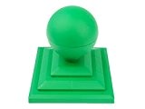 Linic UK Made 8 x grün Kugel TOP Zaun Endstücken & 10,2 cm Zaun Pfostenkappen. (x7525) versandkostenfrei innerhalb UK