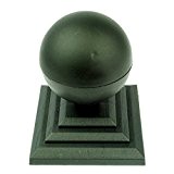 Linic UK Made 8 x schwarz Sphere Top Zaun Endstücken & 10,2 cm Zaun Pfostenkappen. (x7513) versandkostenfrei innerhalb UK