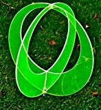 LISA DEKO Gartenstecker zweiteilige Kugel grün - 24 cm mit 100 cm Metallstab - Sonnenfänger/Suncatcher