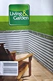 Living & Garden Balkonsichtschutz (Grau-Weiß)