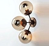 LIVY Nordic kreative Persönlichkeit Glaskugel-Lampen Kronleuchter Nachtwandlampe Bohnenstange DNA-Molekül Restaurant Wohnzimmerlampe
