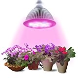 Lumin Tekco LED Pflanzenlampe, E27 12W Led Wachstumslampe für Wasserpflanzen, Saatgut, Blumen, Topf- und Zimmerpflanzen, Gemüse