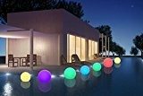 Lumisky 303090 Zeitgemäße leuchtende Drahtkugel mit Fernbedienung und dicken, mehrfarbigen, autonomen Energiespar-LEDs aus Polyethylen, 40 x 40 x 40 cm