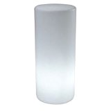 Lumisky Säulenlampe, E27-Fassung, PE, Weiß Diamètre Ø 35 x H 70 cm weiß