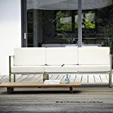 Lux Lounge Sofa 2-Sitzer Armlehne rechts / weiß