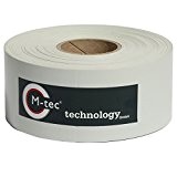M-tec Profi-line ® PVC Sichtschutzstreifen Zaunbauerqualität: 65 Meter Länge, 9,5 cm Breite, lichtgrau nach M-tec Rezeptur hergestellt