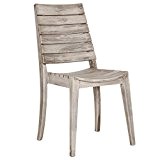 M24 Stuhl Holzstuhl ACAPULCO, Akazienholz massiv, Beizton, antikweiß