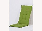 Madison 7PHOS-F117 Stuhlauflage, hoch Rib lime, 123 x 50 cm, Acryl, grün