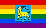magFlags Flagge: Large Istria Gay | The rainbow flag LGBT pride flag of Istria | Die Regenbogenfahne LGBT Stolz-Flagge Istriens ...