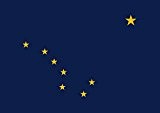 magFlags Flagge: XXS Alaska  | Querformat | 0.24qm | 40x60cm » Fahne 100% Made in Germany