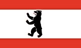 magFlags Flagge: XXS Berlin | Querformat | 0.24qm | 40x60cm » Fahne 100% Made in Germany