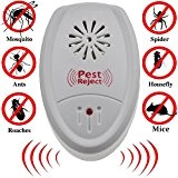 Magicmoon Ultrasonic Pest Repeller, Indoor Use! Ideal Control Rats, Roaches, Insects, Mosquitoes, Small Rodents and More - Non-toxic Safe for ...