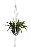 Magiin Pflanze Aufhänger Seil Nylon Plant Holder Macrame Knotted Hanger Rope for Indoor Outdoor Flower Pot