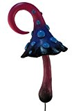 Magischer Rosa, Schwarz und Blau Miniatur Pilz für einen miniatur Feengarten. Ein Feengarten Gnome Accessoire - for the Fairy Garden