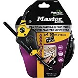 Master Lock 8420EURD - Python Cable Lock 4.5 m x ? 10 mm Yellow Python Lock Head with 3 Positions ...