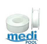 mediPOOL - Teflon Gewindeband (2 Rollen) Teflonband Dichtband für Pool, Schwimmbad, Gartenpool, Sandfilter, etc.