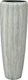 Medium Vase mit Rillenstruktur - Leichtgefäß - Winterfest - D34cm / H97cm - Mit Einsatz - Material: Polystone - Farbe: ...