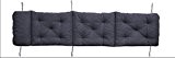 Meerrweh Deckchair Auflage Sitzkissen für Liege Auflage Polsterkissen Polsterauflage mit Bänder 195 x 49 cm grau