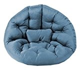 Meerweh Magic Seat Relaxsessel XXL circa 215 cm Outdoor Polyester, blau, 215 x 105 x 12 cm, 74065