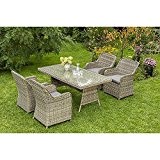 MERXX Gartenmöbel-Set Pistoia 5-tgl. mit Sessel und Tisch 180x90 cm