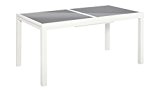 MERXX Gartentisch Amalfi, ausziehbar, Aluminium, 160-220x90 cm 90 cm, 160(220) cm, weiß