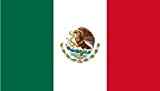 Mexiko Flagge 5 ft x 3 ft groß - 100% Polyester - Metall Ösen - doppelt genäht