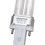 [mia.home®] UVC Ersatzröhre Ersatzlampe UV Leuchtmittel Ersatz Lampe UV-C Röhre für UVC Gerät 5W/7W/9W/11W/18W/24W/36W/55W (11 Watt G23)