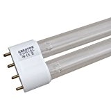 [mia.home®] UVC Ersatzröhre Ersatzlampe UV Leuchtmittel Ersatz Lampe UV-C Röhre für UVC Gerät 5W/7W/9W/11W/18W/24W/36W/55W (18 Watt 2G11)
