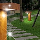 MIA Light Sockel Leuchte ↥400mm/ Modern/ Braun/ Rost/ Metall/ AUSSEN Wege Lampe Aussenlampe Aussenleuchte Gartenlampe Gartenleuchte Sockellampe Sockelleuchte Wegelampe Wegeleuchte