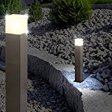 MIA Light Sockel Leuchte ↥600mm/ Anthrazit/ Alu/ AUSSEN Wege Lampe Aussenlampe Aussenleuchte Gartenlampe Gartenleuchte Sockellampe Sockelleuchte Wegelampe Wegeleuchte