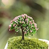 Miniatur-Pflanzen Weihnachtsbaum Fairy Garden Ornament, Dekoration 1 Stück Happy Tree