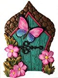 Miniatur-Schmetterlings-Fee Tür für miniatur Gartenfeen und Gnome. Ein Fee und Rasen Gnome Garten Accessoire