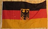 MM Deutschland Fahne/Flagge mit Adler, mehrfarbig, 250 x 150 x 1 cm, 16115