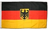 MM Deutschland Flagge, wetterfest, mehrfarbig, 250 x 150 x 1 cm, 16278