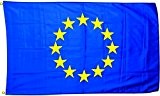 MM Europa 12 Sterne neu Fahne/Flagge, wetterfest, mehrfarbig, 250 x 150 x 1 cm, 16307