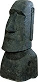 Moai Kopf Steinguss / Osterinseln Statue 100cm für Haus und Garten
