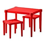 Möbel-Set aus Kunststoff, mit Tisch und Stühlen, für Outdoor-Aktivitäten mit Kindern