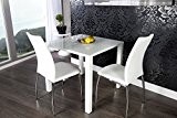 Moderner Design Esstisch Weiß Hochglanz 80 x 80 cm von Casa Padrino - Esszimmer Tisch