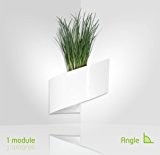 Modul'Green - Designer blumentopf für Wände - drinnen & draußen - Weiß