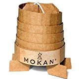 MOKAN - Ökologischer Grillanzünder mit Kamineffekt (30 Stück unverpackt). Schnell zur Grillglut durch Kamineffekt. Fertige Grillholzkohle in ca. 15 Minuten*. ...