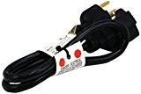 Monoprice 105297 2-Feet 16AWG Power Extension Cord Cable, Black by Monoprice