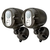 Mr. Beams MBN352 Networked LED Wireless Motion Sensing Spotlight System with NetBright Technology, 200-Lumens, 2-Pack, Brown by Mr Beams