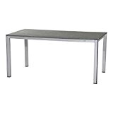 MWH Elements Tisch, 160 x 90 cm, silber / grau