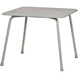MWH Keido Tisch, Stahl, Streckmetall, 90 x 90 cm, grau