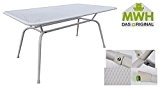 MWH-Tisch Conello 160x90x74cm grau Streckmetalltisch Gartentisch Tisch Möbel