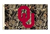 NCAA Oklahoma Sooners 3-by-5 Foot Flag with Grommets - Realtree Camo Background by BSI