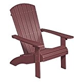 NEG Design Adirondack Stuhl MARCY (rot-braun) Westport-Chair/Sessel aus Polywood-Kunststoff (Holzoptik, wetterfest, UV- und farbbeständig)