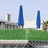 [neu.haus] Blätterzaun (100 x 300 cm) Sichtschutz / Balkon Umspannung / PVC Sichtschutz